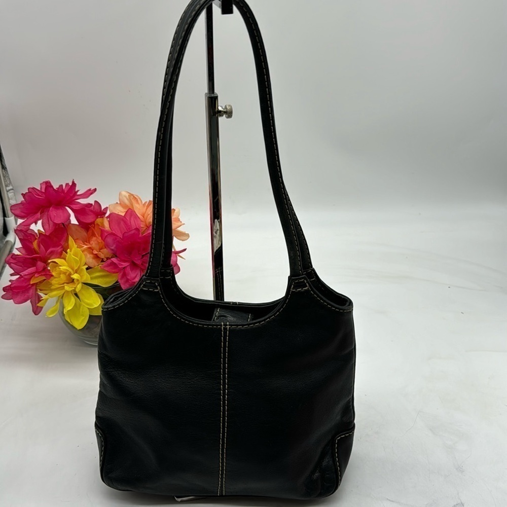 Fossil Vintage Black Leather Shoulder Bag BP4788E